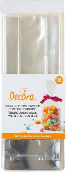 Actual product image Decora Klarsichtbeutel mit festem Boden mittel (10 x)