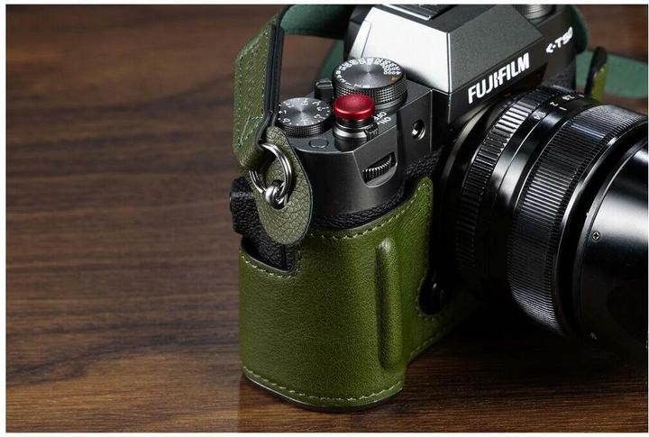 Image du produit SmallRig 4711 Kit demi-coque en cuir pour X T50 (Vert) (Étui pour accessoires de caméra, 1.26 l)