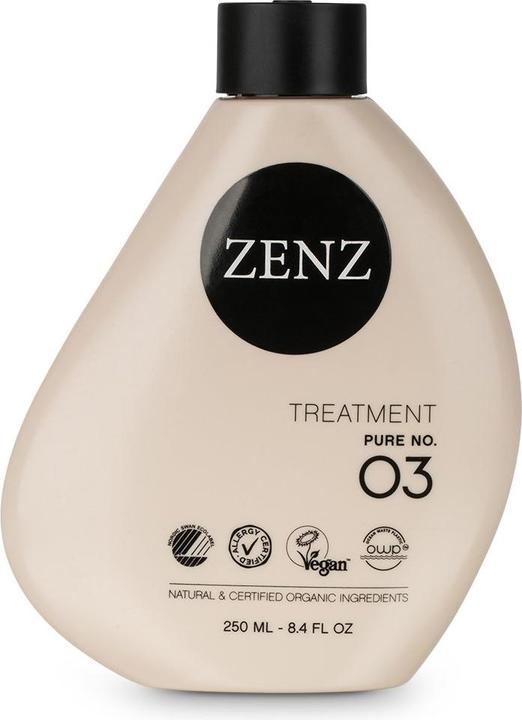 Image du produit Zenz Traitement capillaire PURE No. 03 250 ml Propriétés réparatrices et sans parfum Hydrate et nourrit (250 ml)