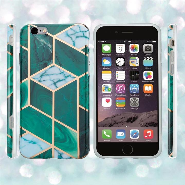 Image du produit Cadorabo IMD TPU Marbre coloré Coque (Apple iPhone 6 Plus)