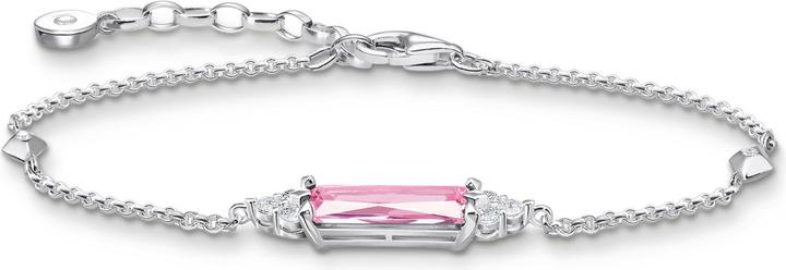 Produktbild Thomas Sabo Armband mit pinkem Stein (19 cm, 925er Silber)