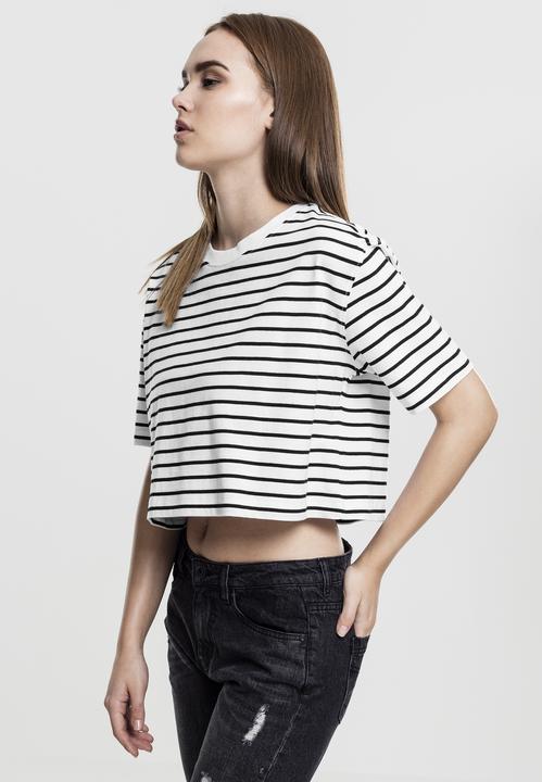 Produktbild Urban Classics Ladies Short Striped Oversized Tee (XS)
