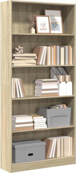 Produktbild VidaXL Bücherregal Regal Standregal Büroregal Aufbewahrungsregal Sonoma-Eiche (80 x 24 x 176 cm)
