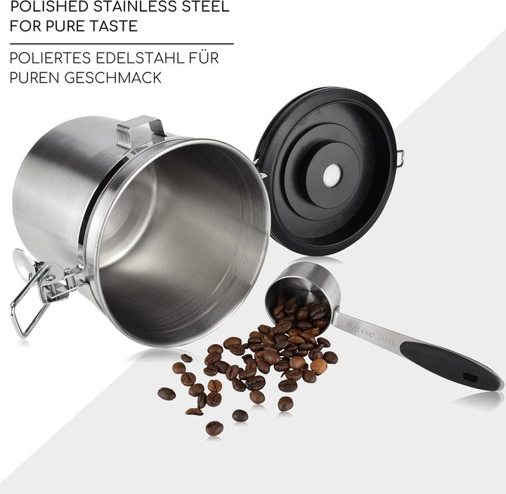 Immagine prodotto Milu Lattina in acciaio inox con protezione del gusto 500g, argento (1.40 l)