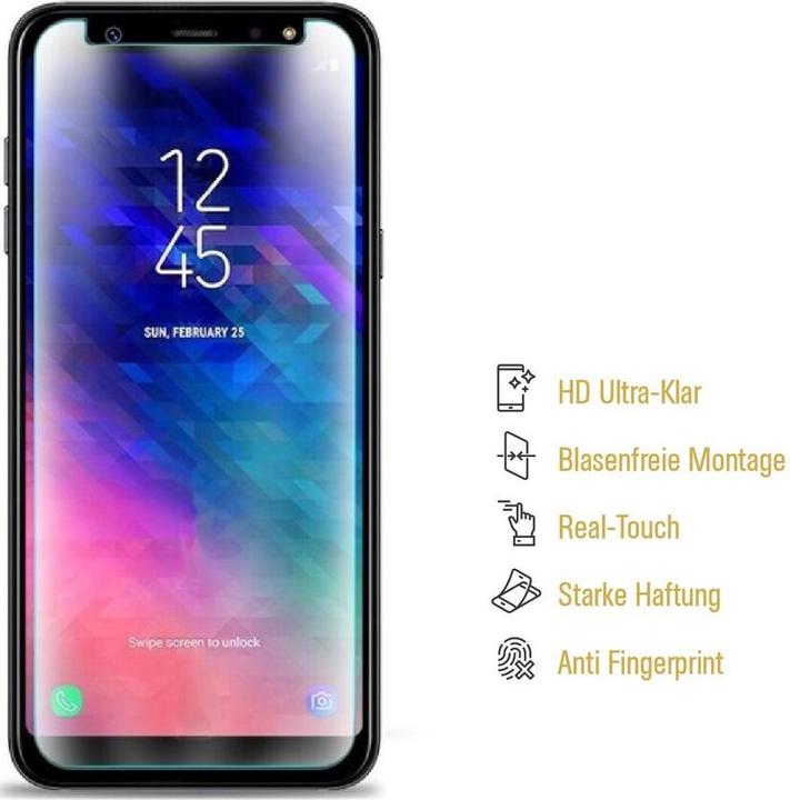 Actual product image Protectorking 4x Premium screen protector 3D CLEAR (4 Piece, Samsung Galaxy A6)