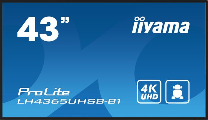 Produktbild iiyama 43" 3840x2160, UHD IPS panel, Haze 1%, 8 (3840 x 2160 Pixel, 42.50")