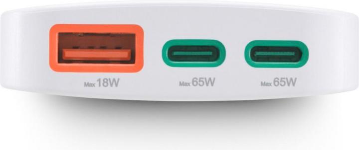 Actual product image Hama Quick charger, 2x USB-C, 1x USB-A, flat mini charger, PD, 65 W, WS (65 W)
