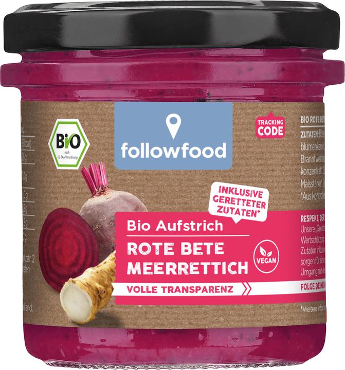 Image du produit Rettergut Pâte à tartiner bio - Betterave rouge raifort (135 g)