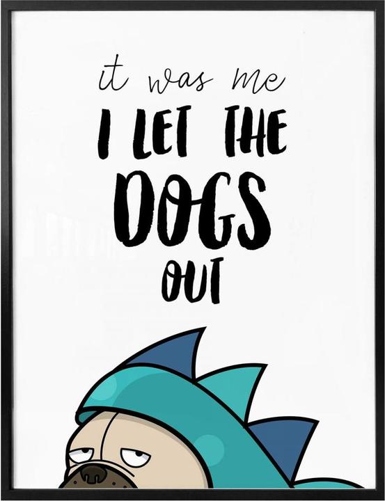 Produktbild Trenddeko I let the dogs out (24 x 30 cm)