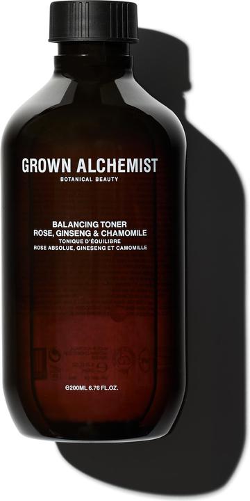 Immagine prodotto Grown Alchemist GROWN Beauty - Tonico equilibrante: rosa, ginseng e camomilla (Panni pulizia, 200 ml)