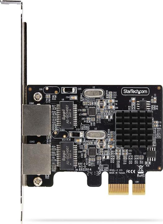 Image du produit StarTech NIC Carte réseau 2 ports, TAA (Mini PCI Express)