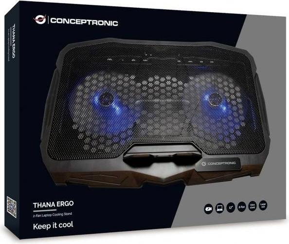 Immagine prodotto Conceptronic THANA07B Pad di raffreddamento per notebook 43,2 cm (17") Nero