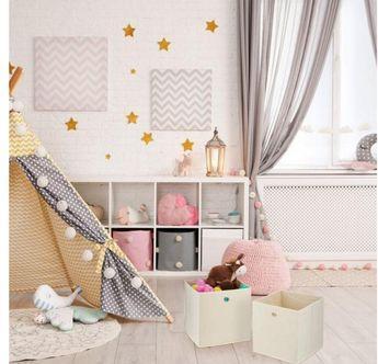 Image du produit Relaxdays 4x boîte de rangement (30 x 30 x 30 x 30 cm, 8.58 l)