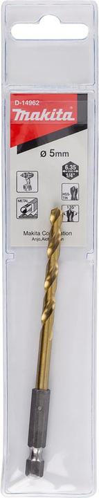 Image du produit Makita Forets à métaux HSS-TIN Ø 5.0mm (5.0 millimètres)