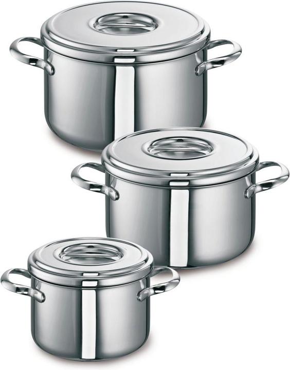Image du produit Schulte-Ufer SCHULTE UFER Ensemble de casseroles ROMANA i 3 pièces acier inoxydable Set511 (Casserole, Acier inoxydable)