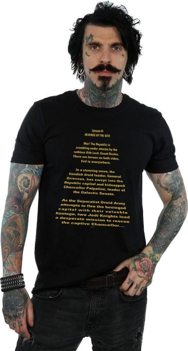 Image du produit Star Wars - T-shirt REVENGE OF THE SITH OPENING CRAWL - Homme (XXL)