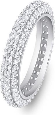 Image du produit Brilio Silver - bague argentée étincelante avec zircons clairs RI093W - Circuit : 56 mm (56)