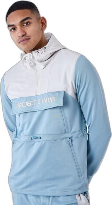 Produktbild Project X Paris zweifarbiges kapuzensweatshirt i windbreaker-stil (M)