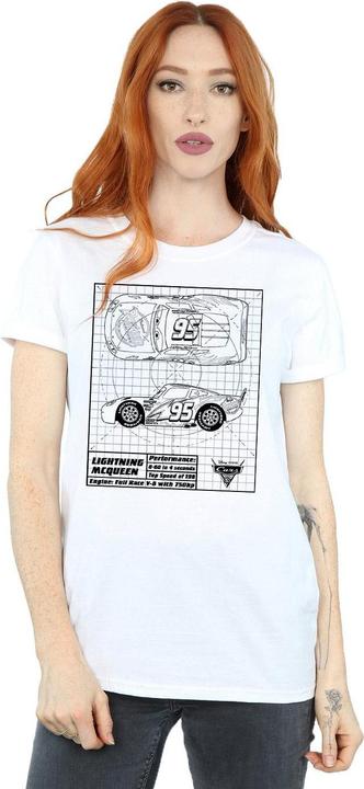 Produktbild Disney Cars Lightning McQueen Blueprint TShirt (XXL)