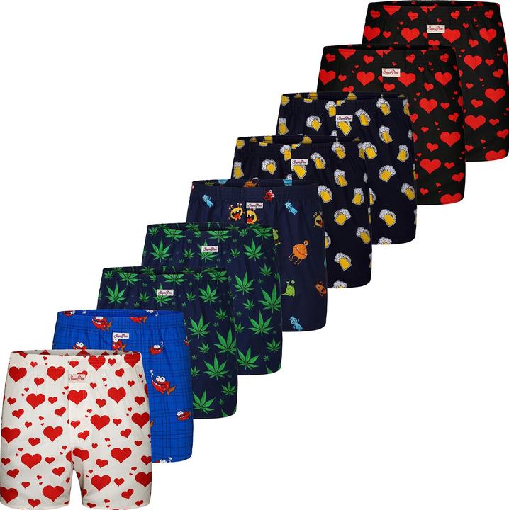 Immagine prodotto Sugar Pine Boxer con motivo stampato (M, confezione da 9)