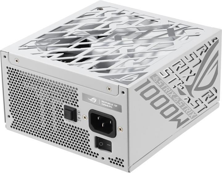 Productafbeelding ASUS ROG Strix 1000P White Gaming Netzteil, 80+ Platinum, Modular, 135 mm Lüfter (1000 W)