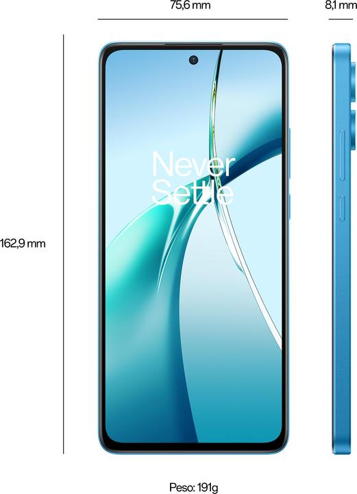Actual product image OnePlus Nord CE4 Lite (256 GB, Mega Blue, 6.67", Hybrid Dual SIM, 50 Mpx, 5G)
