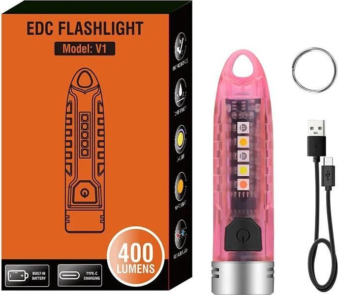 Image du produit Boruit V1 lampe de poche Led - 12 Modes - 400 Lumens (7.30 cm, 400 lm)