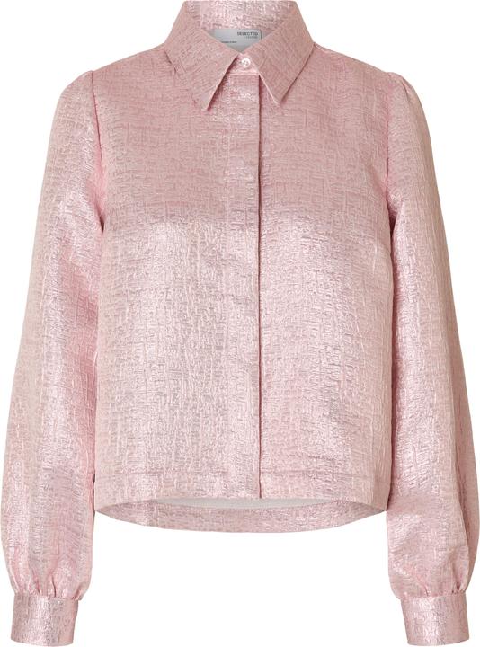 Actual product image Selected Femme Metallic jacquard shirt (38)