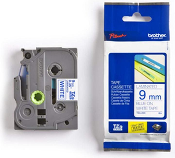 Actual product image Brother TZ223 Laminated tape (1.70 cm, Blue, White)