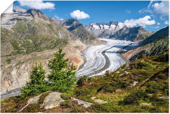 Immagine prodotto Artland Ghiacciaio dell'Aletsch Svizzera U4TQ (120 x 80 cm)