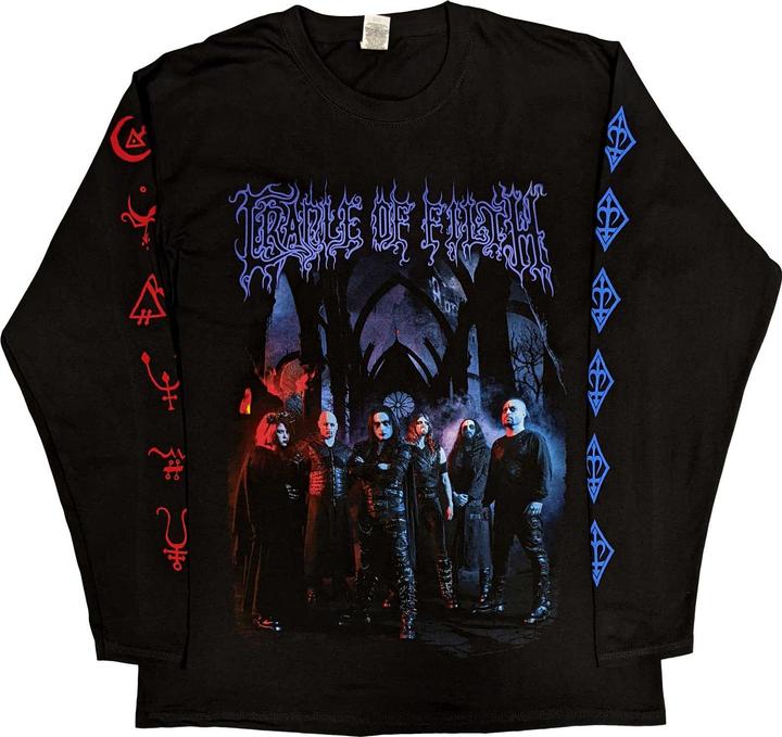 Cradle Of Filth Unisex Adult Existence Band Long-Sleeved T-Shirt