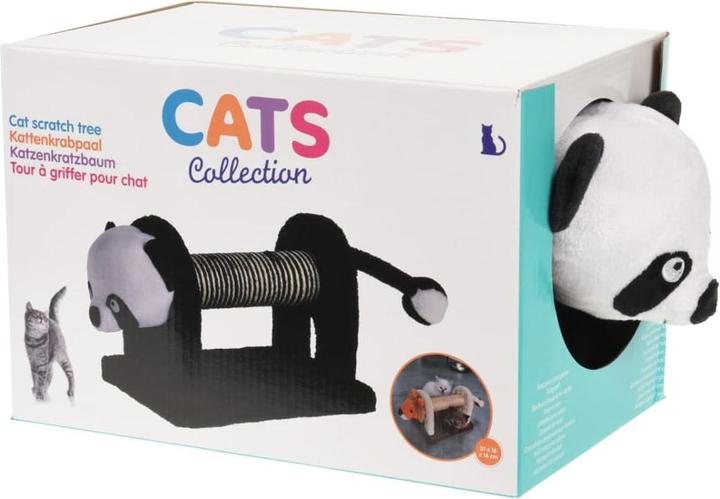 Image du produit Casativo Tronc à griffer pour chats au design panda (16 cm, Noir et blanc)