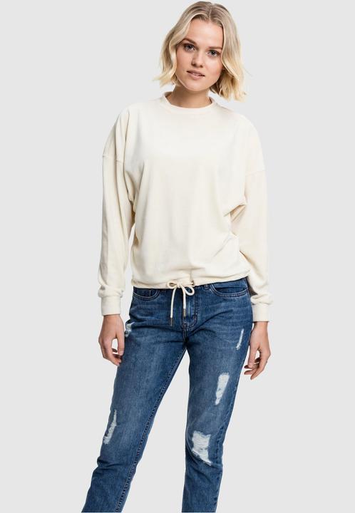 Actual product image Urban Classics Ladies Oversized Velvet Crew (S)