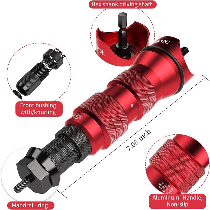 Actual product image Beaspire Rivet nuts adapter kit