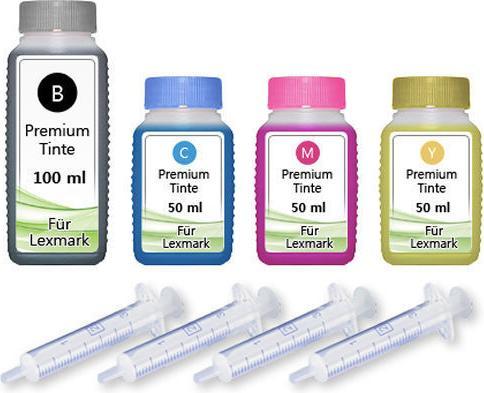 Produktbild Druckfuxx 250ml Nachfüll Tinte für LEXMARK 16+17+26+27 X74 X1160 X1170 X2230 X22