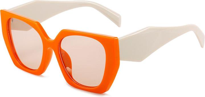 Techsuit - Sunglasses (3967) - for Women, PC Frame and Lens - Orange / Beige / Champagne