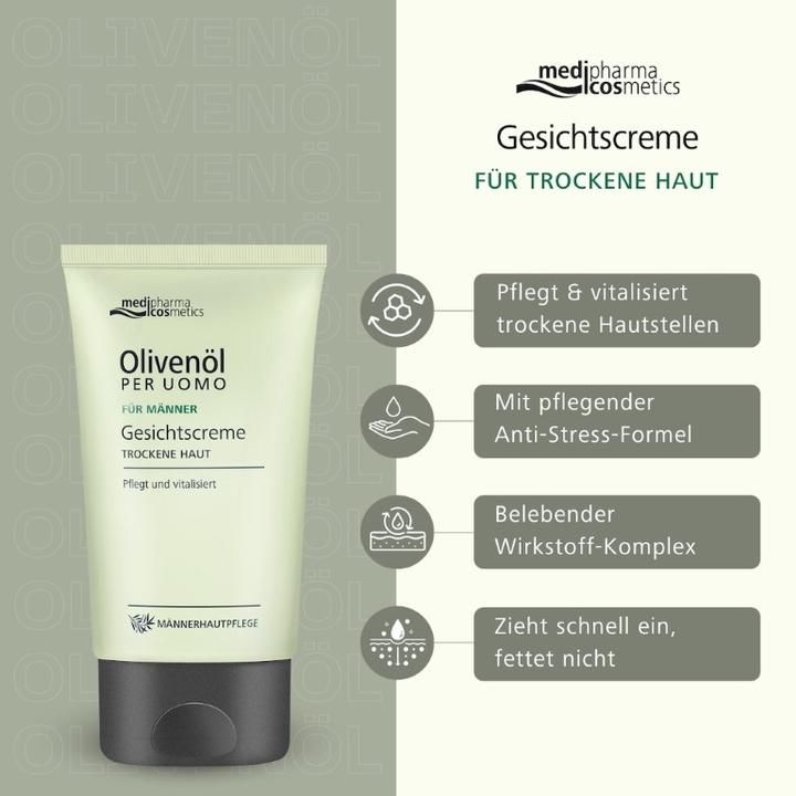 Image du produit Dr. Theiss Crème pour le visage à l'huile d'olive Per Uomo, 50 ml CRE (50 ml, Crème 24h)