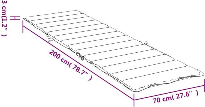 Produktbild VidaXL Hayder (200 x 70 x 3 cm)