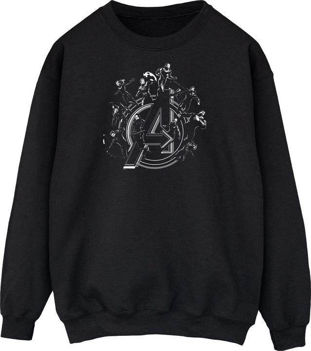 Actual product image Mens Avengers Endgame Hero Circle Cotton Sweatshirt (3XL)