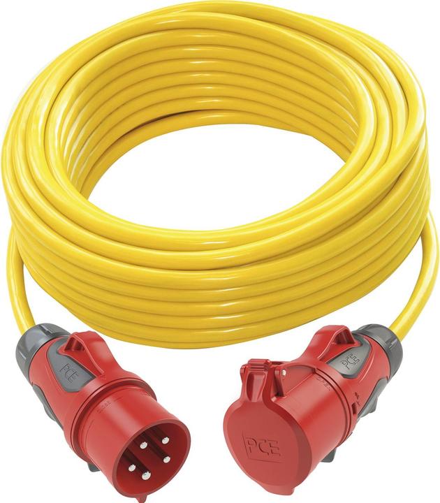 Actual product image PCE Extension cable CEE K35, IP44 construction site cable 5G2.5 Length 10 metres (10 m, 2.50 mm²)