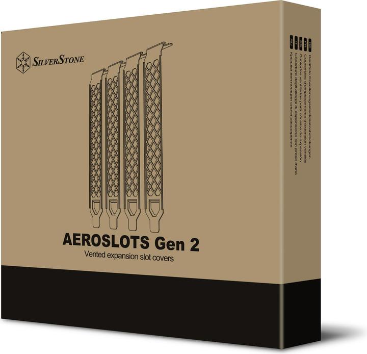 Productafbeelding Silverstone SST-Aeroslots2W - PCI slot covers, 4 stuks - wit
