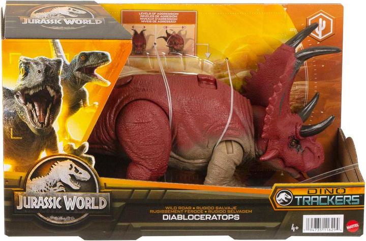Actual product image Jurassic World WILD ROAR Diabloceratops