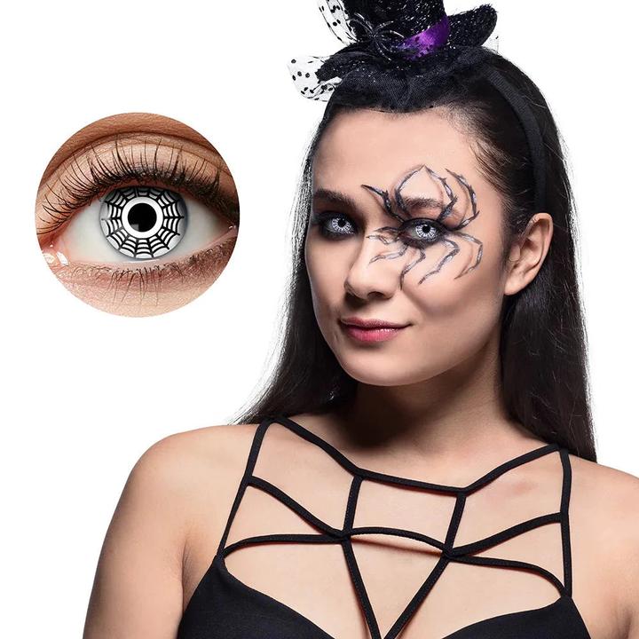 Produktbild Magni Kontaktlinsen 1 Woche Spinne (Schwarz, Weiss)