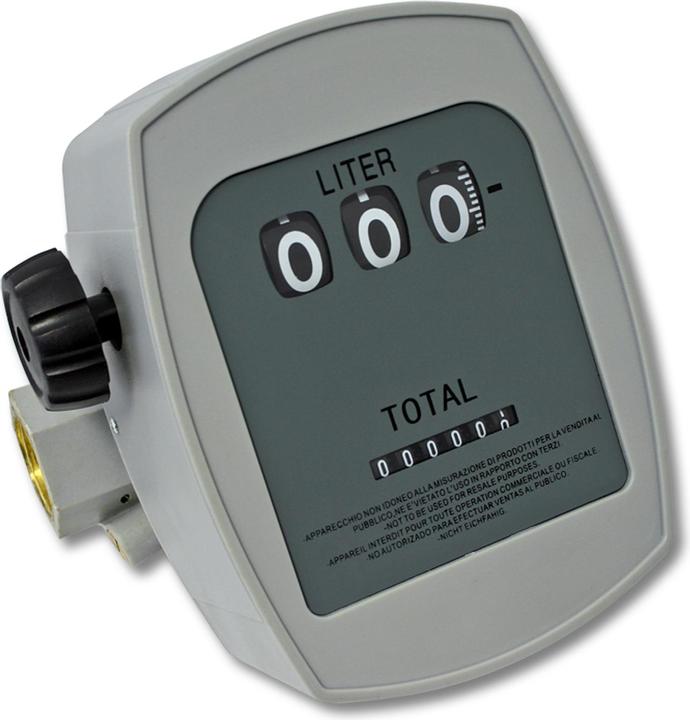 Actual product image Wiltec Diesel Fuel Oil Counter Flow Meter 3 bar 10-60l/min Connection 1