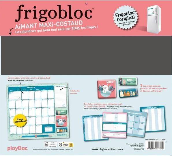 Actual product image Frigobloc : de janvier à décembre 2025 (French)