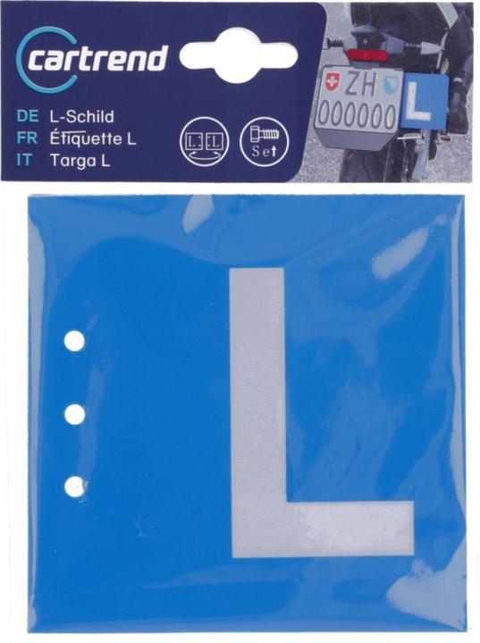 Produktbild Cartrend L-Schild Motos