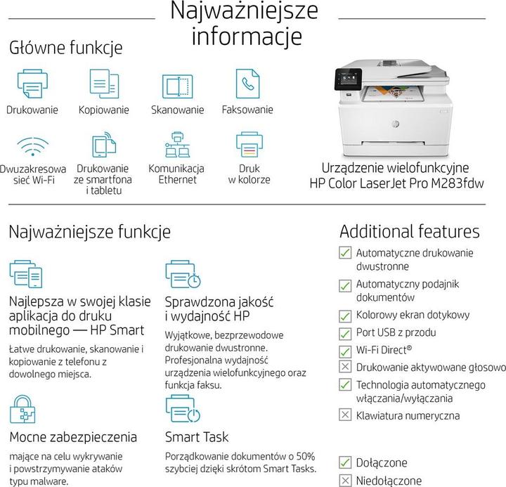 Actual product image HP M283fdw Color LaserJet Pro (Laser, Colour)