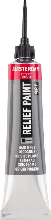 Actual product image Amsterdam Acrylic paint Reliefpaint 736 (Grey, 20 ml)