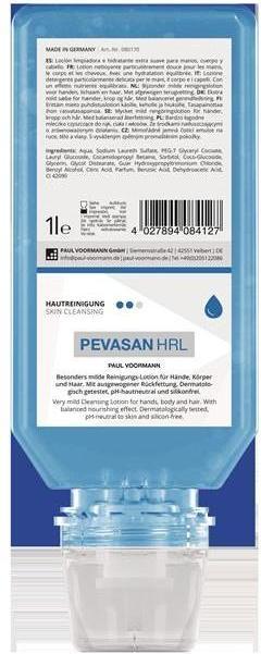 Produktbild Paul Voorman Handreinigung Pevasan HRL 1 l silikonfrei, pH-Hautneutral Softflasche PAUL VOORMANN (1000 ml)