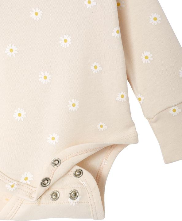 Produktbild Vertbaudet Bio-Kollektion: Mitwachsender Baby Wickelbody mit Gänseblümchen (62)